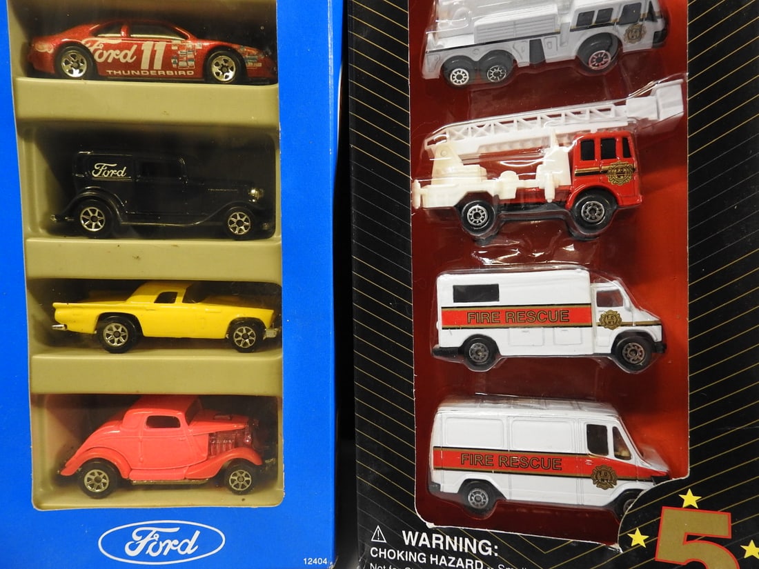 Hot Wheels and Matchbox Ford and Fire Vehicle Gift Packs, Lot of 4 - 3
