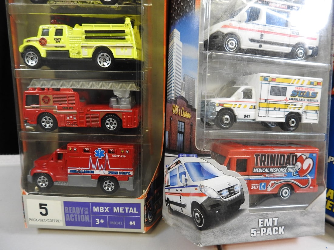 Matchbox and Hot Wheels Emergency Vehicle Sets, Lot of 4 - 3