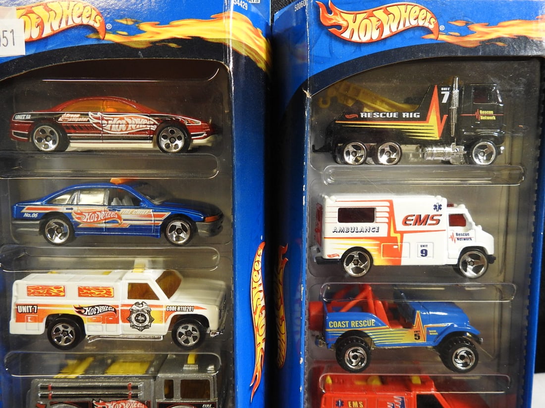 Matchbox and Hot Wheels Emergency Vehicle Sets, Lot of 4 - 4
