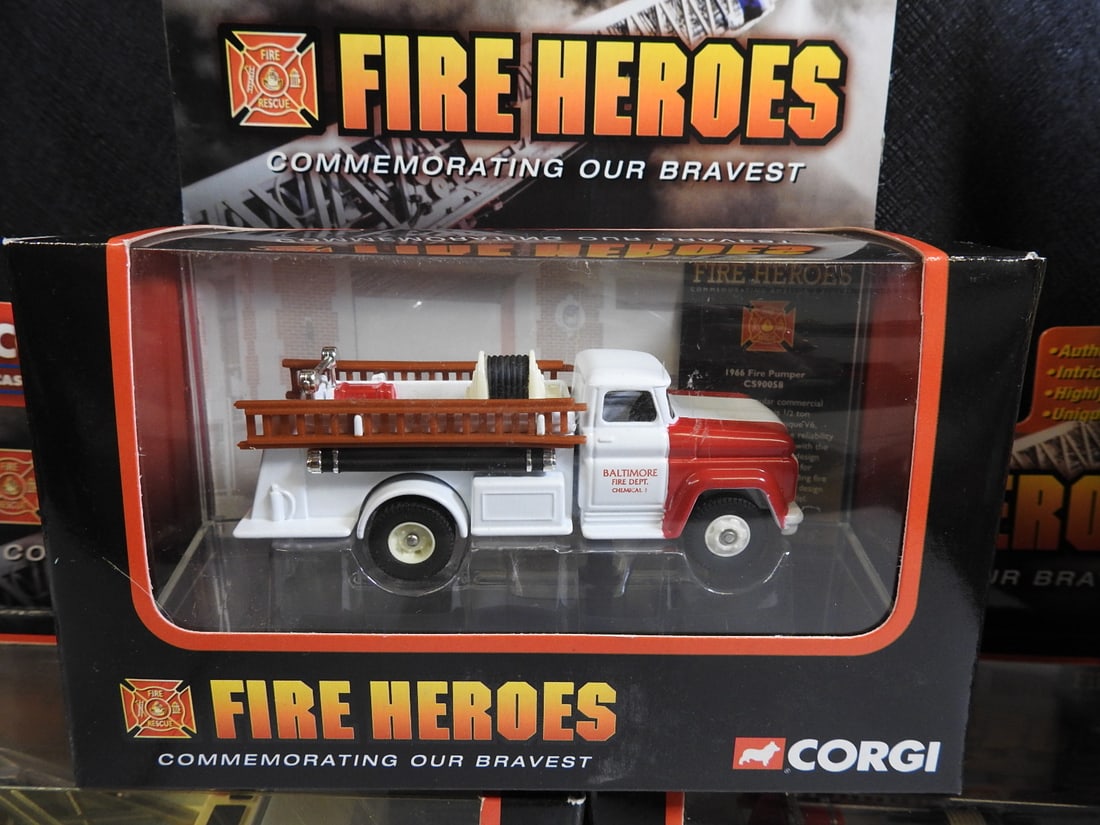 Corgi Fire Heroes Fire Apparatus Models, Lot of 5 - 2