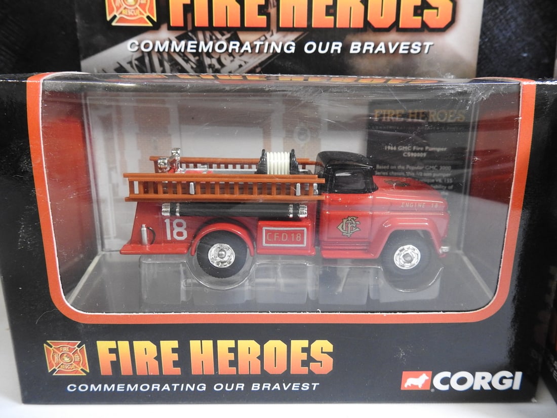 Corgi Fire Heroes Fire Apparatus Models, Lot of 5 - 5