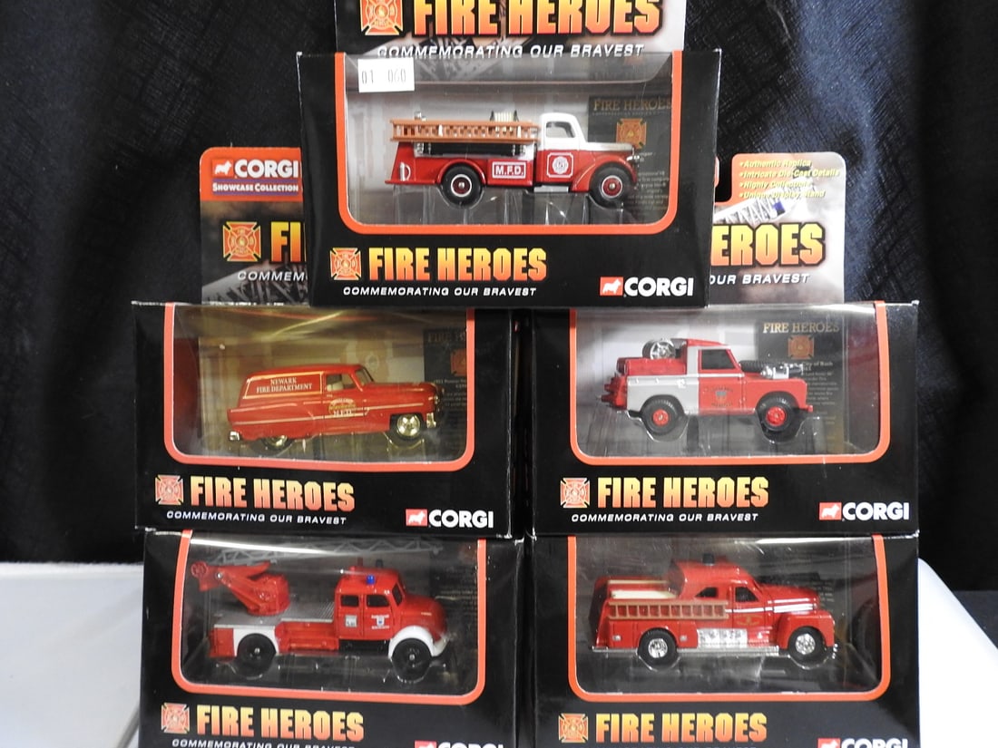 Corgi Fire Heroes Fire and Rescue Models, Lot of 5 (1 of 6)