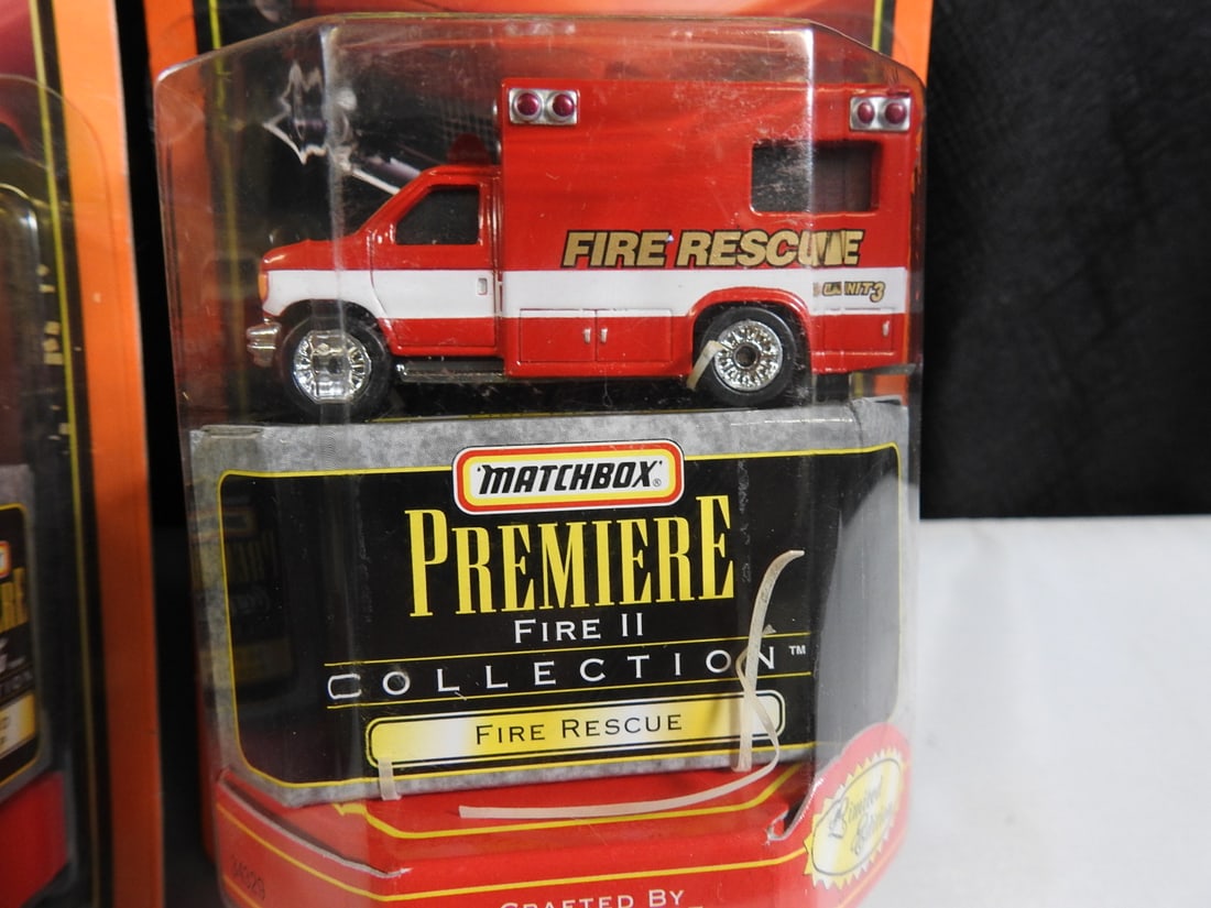 Matchbox Premiere Fire and Coca-Cola Vehicles, Lot of 4 - 5