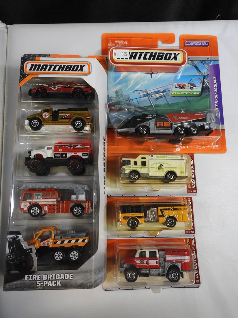 Matchbox Fire Brigade and Emergency Vehicles, Lot of 5 Packages (1 of 5)