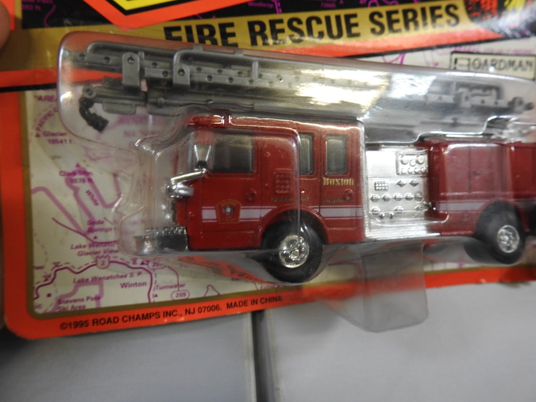 Road Champs and ERTL 1:64 Fire Trucks, Lot of 4 - 2