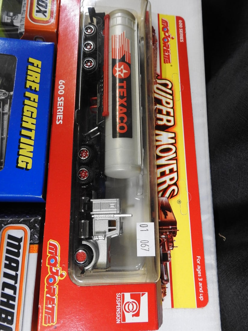 Majorette Texaco Tanker and Matchbox/Hot Wheels Fire Sets - 2
