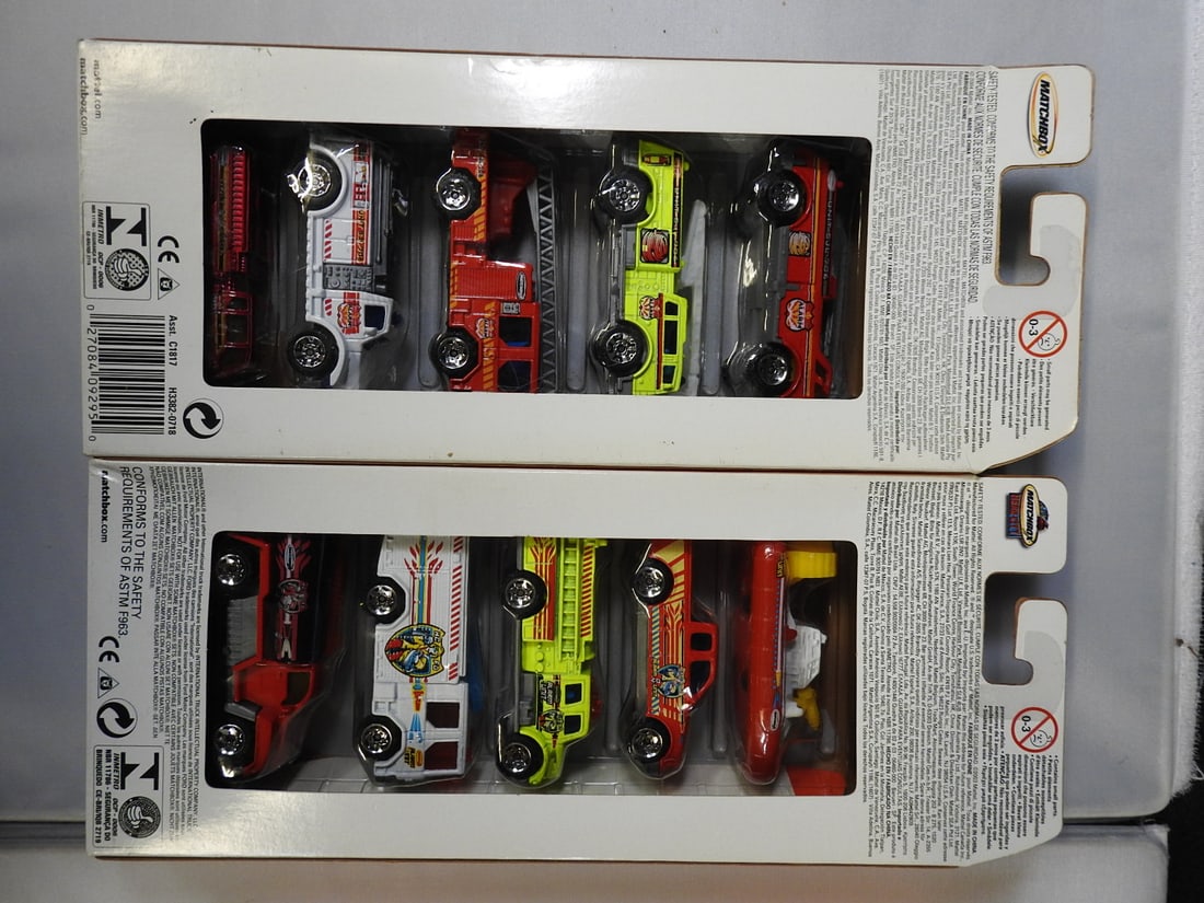 Matchbox and Maisto Fire-Rescue Five-Packs, Lot of 4 - 3