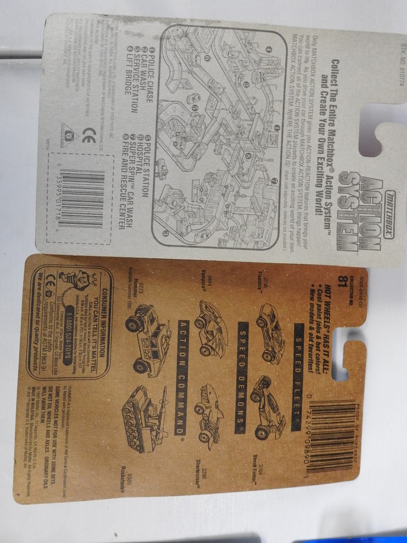 Hot Wheels and Matchbox Carded Vehicles, Lot of 10 - 7