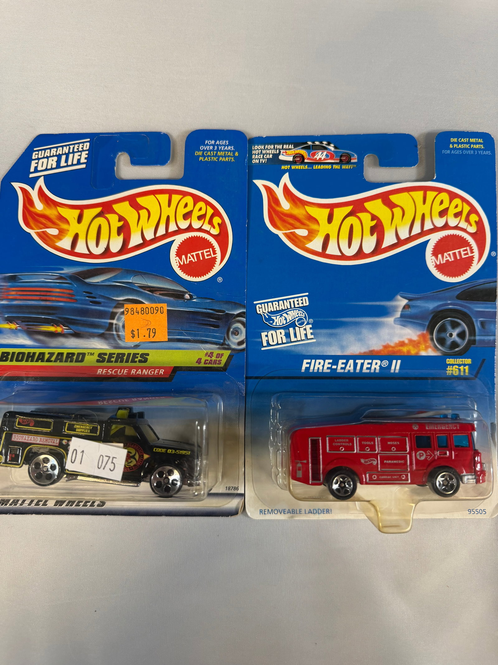 Hot Wheels and Matchbox Carded Fire and Rescue Vehicles, Lot of 10 - 4