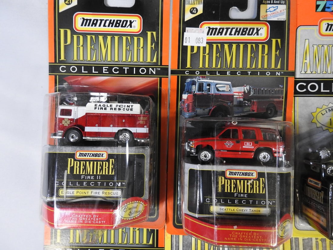 Matchbox Premiere Fire Collection and Originals, Lot of 8 - 2