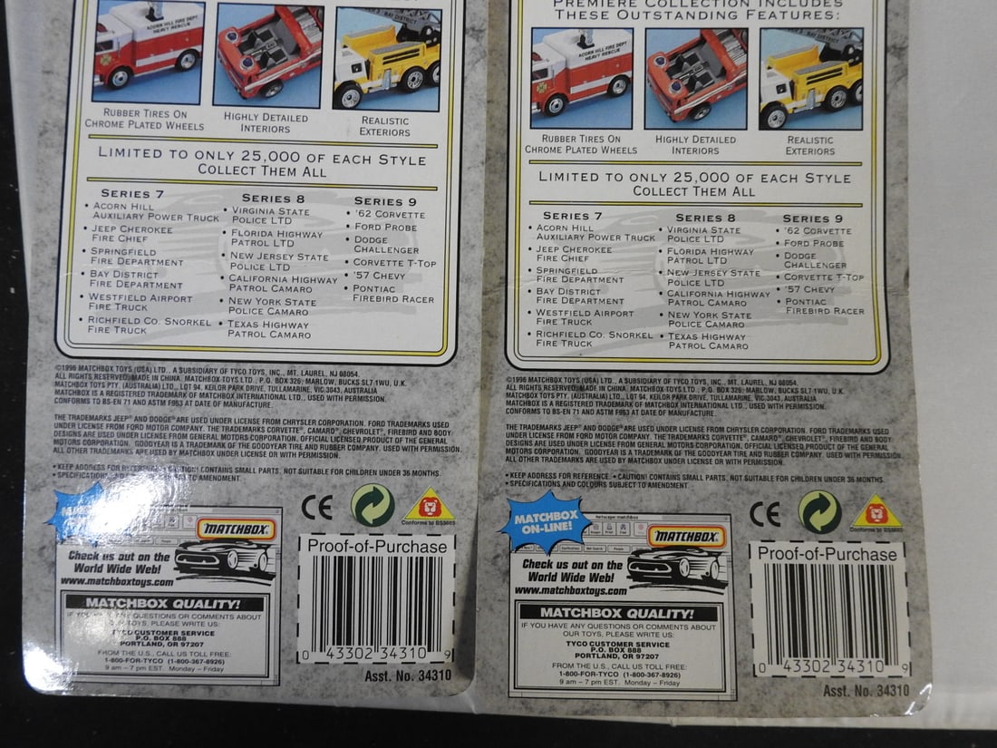 Matchbox Premiere Fire Collection and Originals, Lot of 8 - 7
