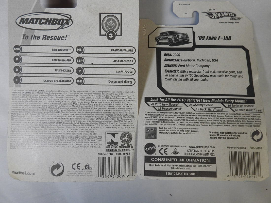 Matchbox and Hot Wheels Fire, Rescue and Work Vehicles - 5