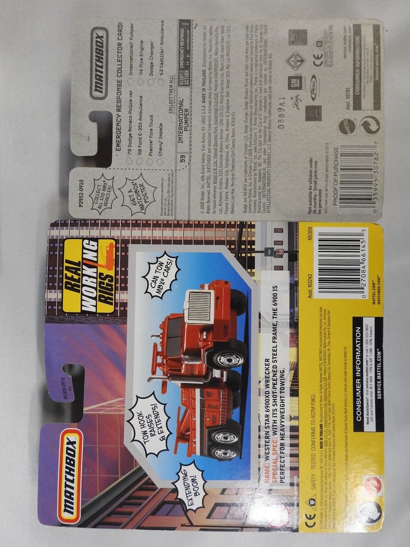 Matchbox and Hot Wheels Fire, Rescue and Work Vehicles - 9