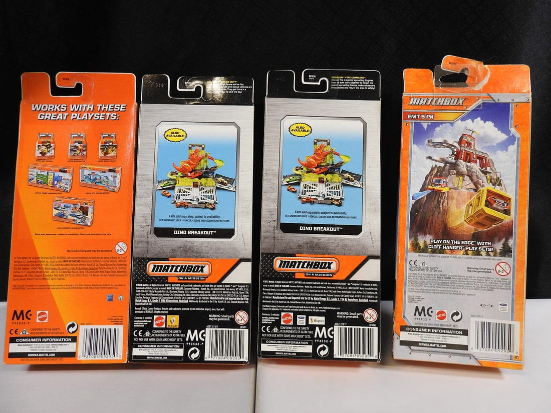 Matchbox Fire and Emergency Five-Packs, Lot of 4 - 2