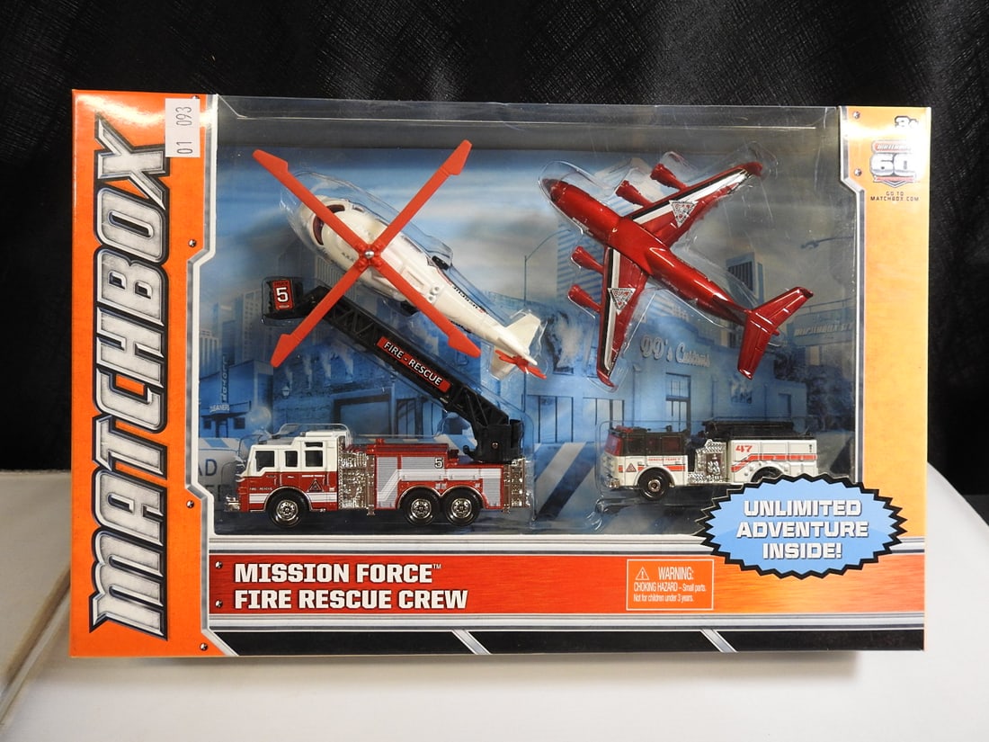 Large Matchbox Fire, Rescue and Mission Force Vehicle Lot - 2