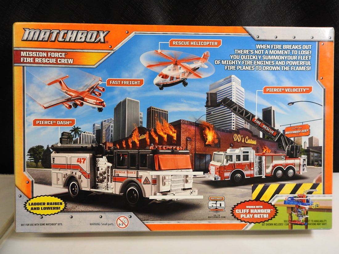 Large Matchbox Fire, Rescue and Mission Force Vehicle Lot - 3