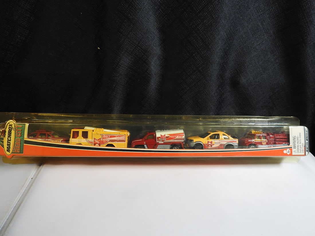 Large Matchbox Fire, Rescue and Mission Force Vehicle Lot - 4