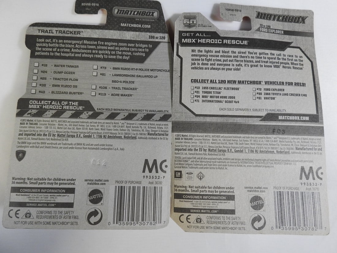 Matchbox and Hot Wheels Fire and Rescue Vehicles - 9