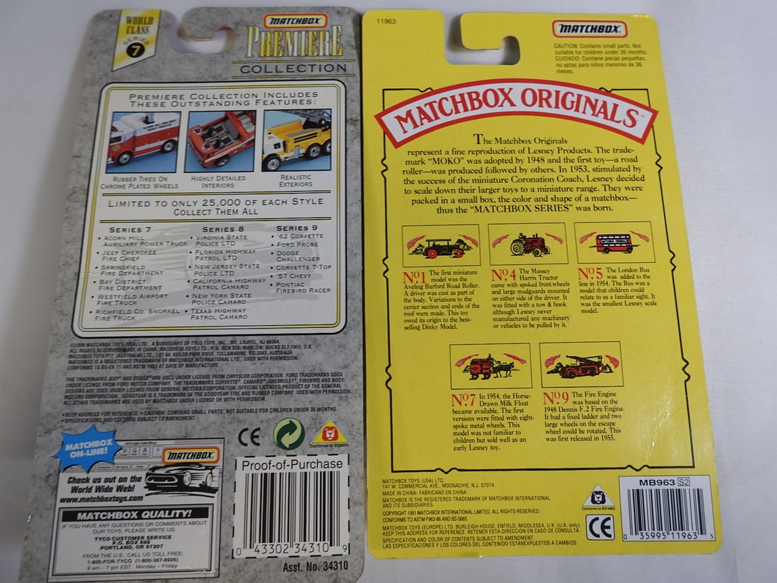 Matchbox Lesney, Superfast and Premiere Fire Models - 5
