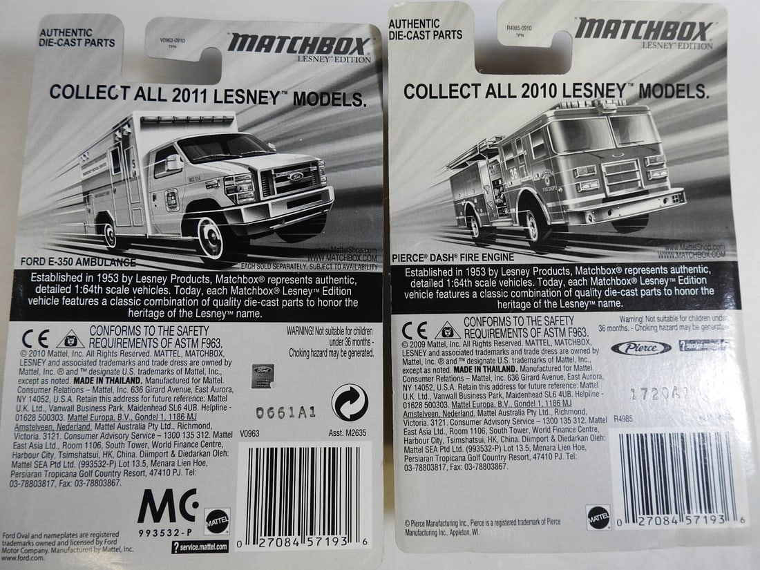 Matchbox Lesney, Superfast and Premiere Fire Models - 7