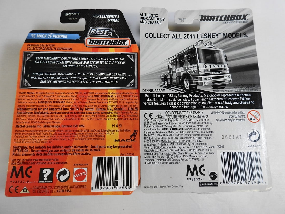 Matchbox Lesney, Superfast and Premiere Fire Models - 9
