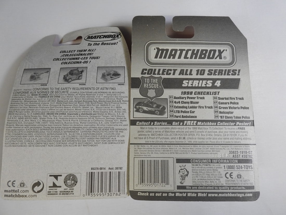 Matchbox and Hot Wheels Fire and Rescue Vehicles - 3
