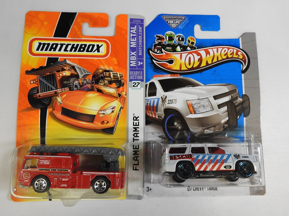Matchbox and Hot Wheels Fire, Rescue and Off-Road Vehicles - 10
