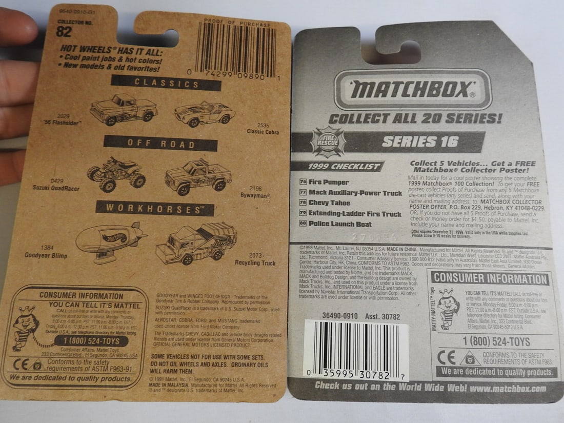 Matchbox and Hot Wheels Fire, Rescue and Off-Road Vehicles - 3
