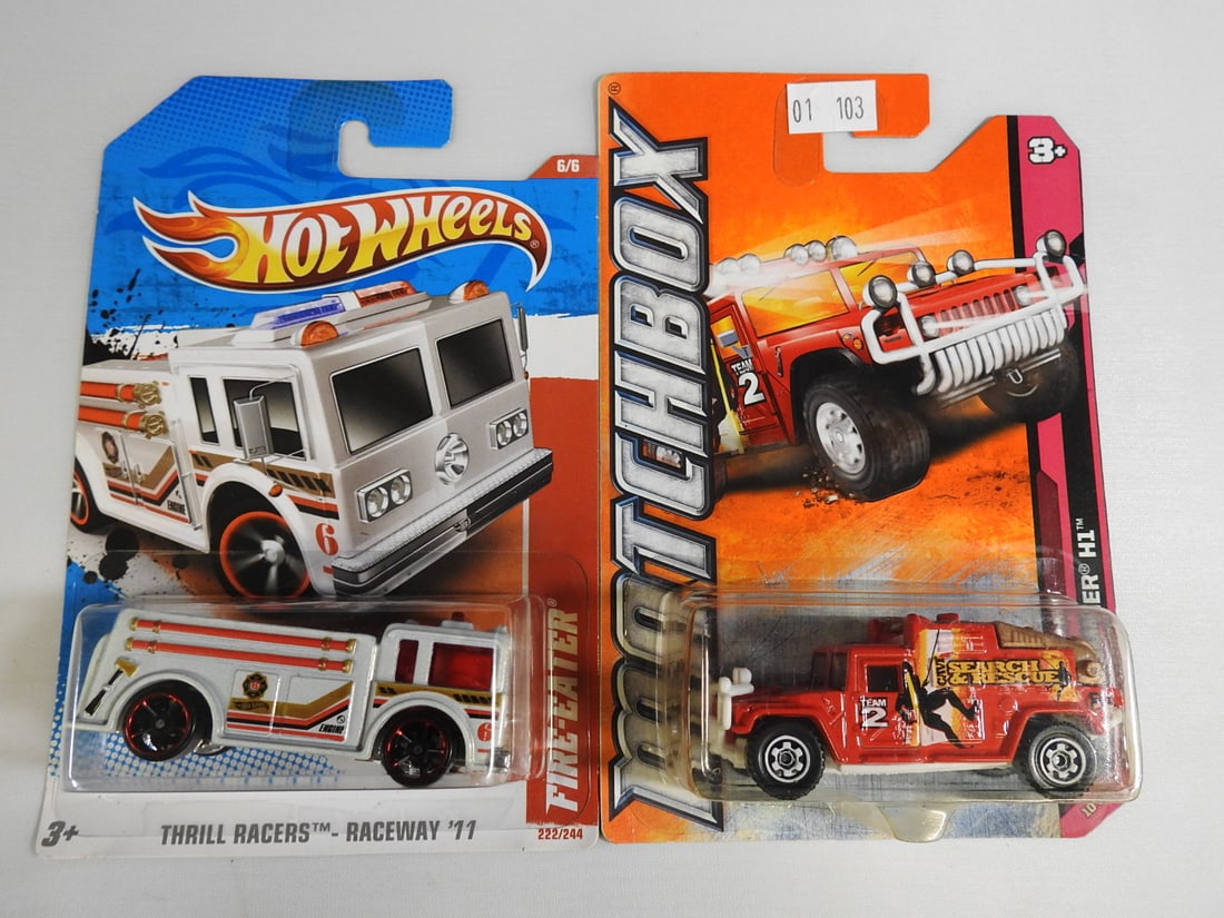 Matchbox, Hot Wheels and Majorette Fire Vehicles - 2