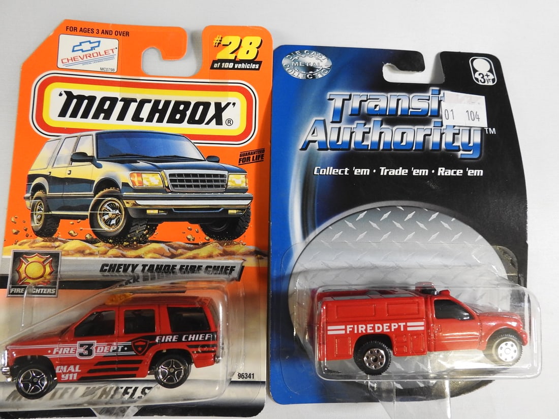 Large Matchbox and Die-Cast Fire Vehicle Collection - 10