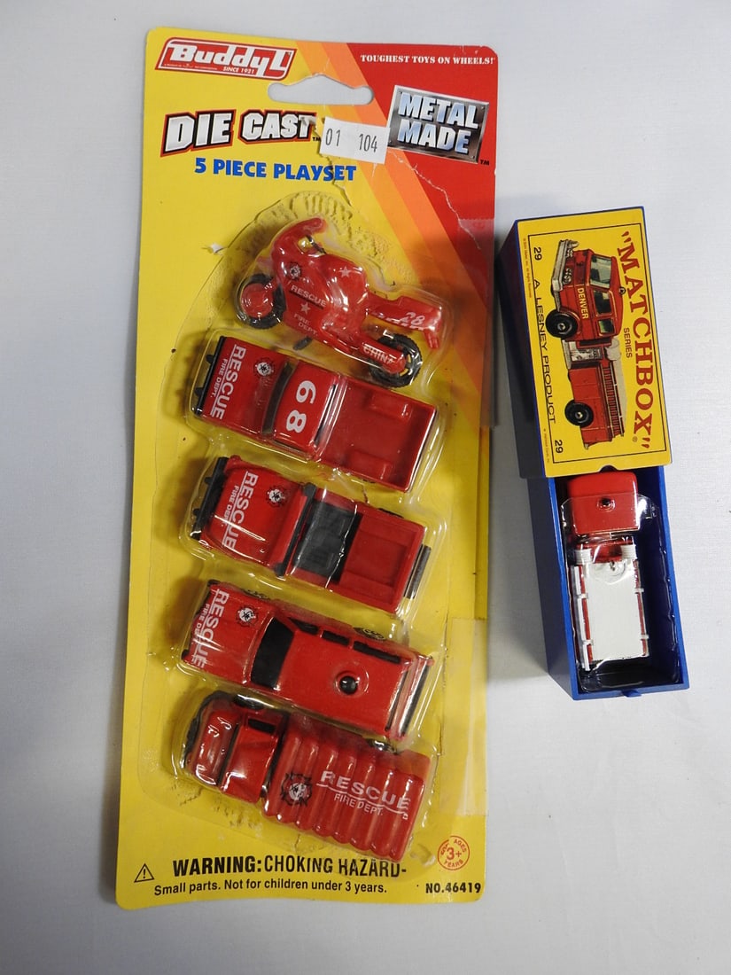 Large Matchbox and Die-Cast Fire Vehicle Collection - 16