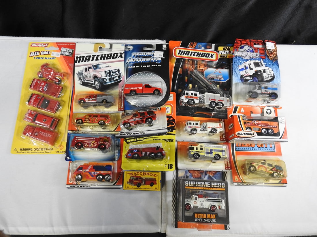 Large Matchbox and Die-Cast Fire Vehicle Collection (1 of 18)
