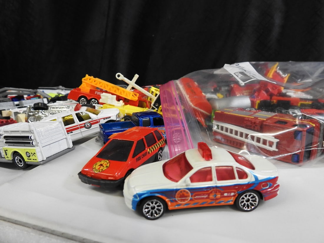 Loose Fire and Emergency Toy Vehicles, Lot of 45 - 4