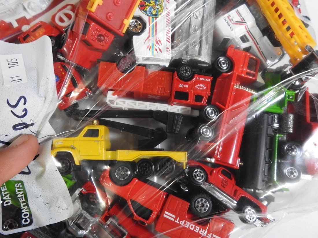 Loose Fire and Emergency Toy Vehicles, Lot of 45 - 5