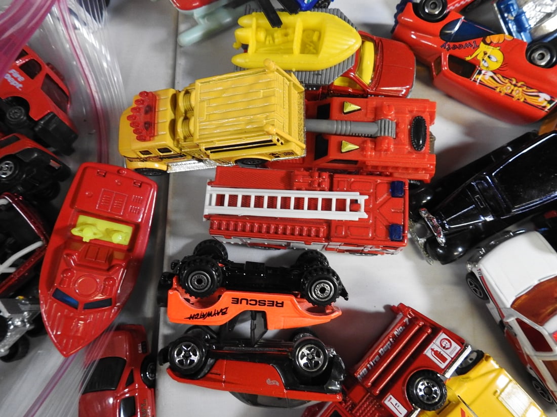 Loose Fire and Emergency Toy Vehicles, Lot of 54 - 4