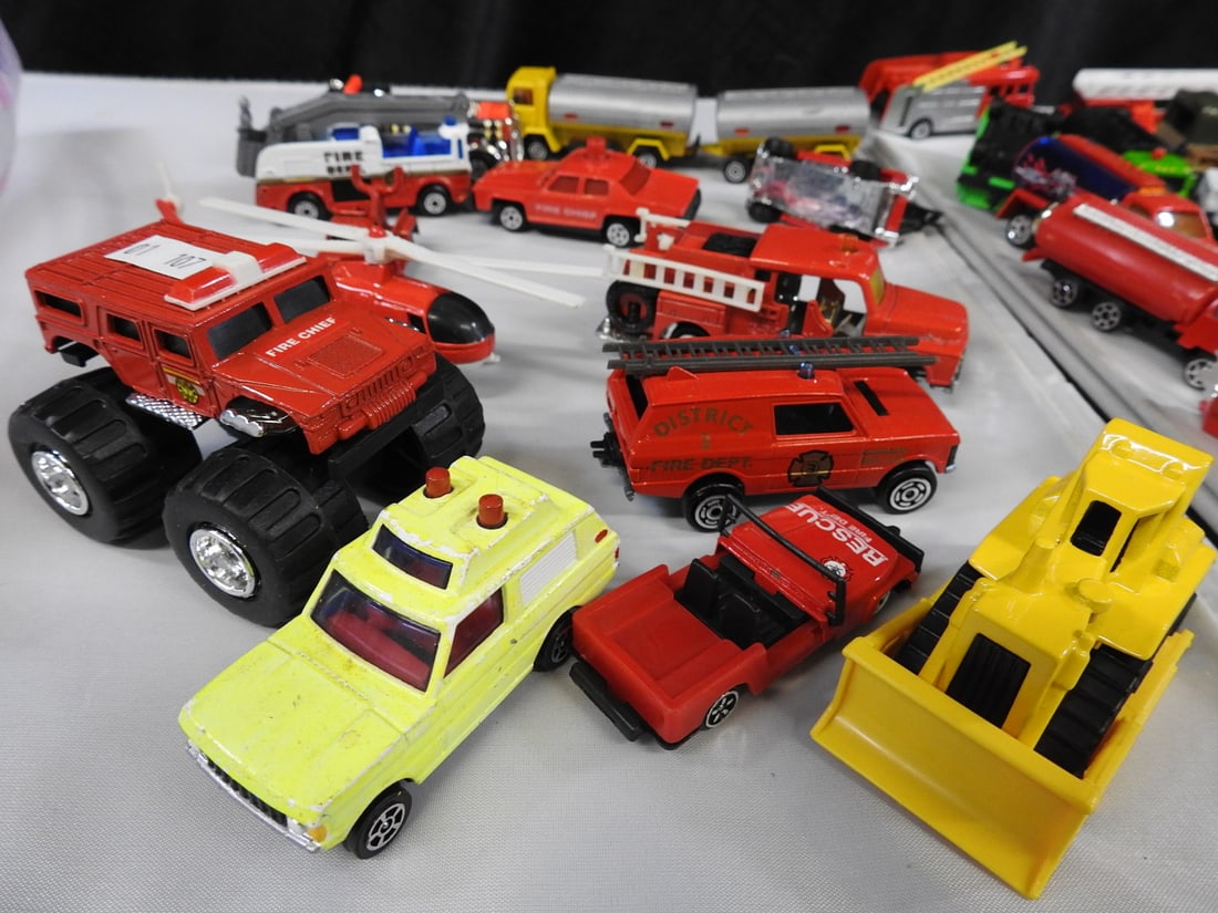 Loose Fire and Rescue Toy Vehicles, Lot of 40 - 2