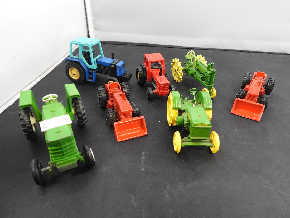 John Deere and Mixed Miniature Tractors, Lot of 8 (1 of 10)