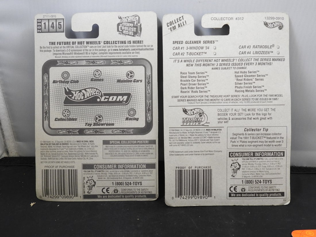 Matchbox, Hot Wheels and Tonka Carded Vehicles, Lot of 15 - 7