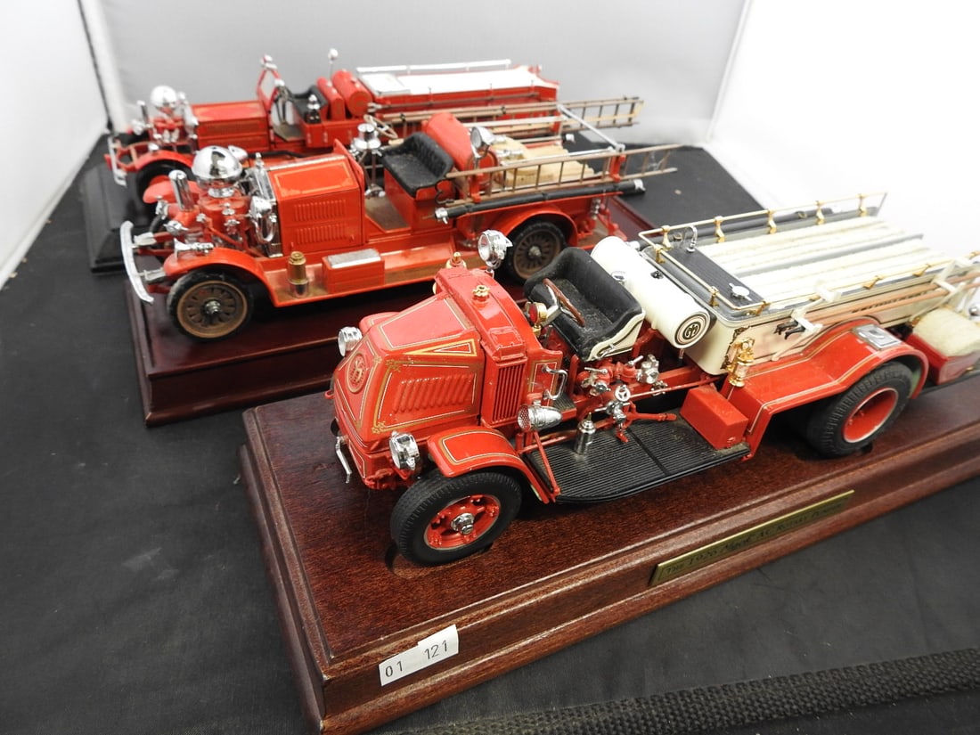 Mack and Ahrens-Fox Fire Engine Models, Lot of 3 (1 of 8)