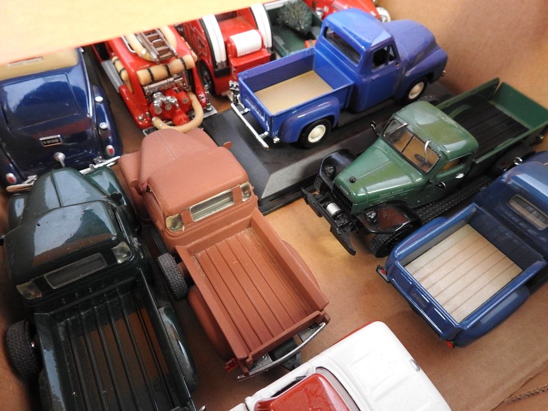 Mixed Die-Cast Cars, Pickups and Fire Vehicles - 3