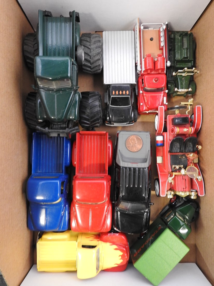 Mixed Die-Cast Pickups, Fire Engines and Monster Truck - 2
