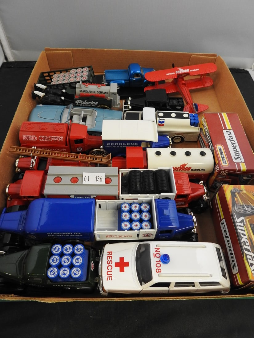 Miniature Rescue, Tanker and Service Vehicle Lot (1 of 4)