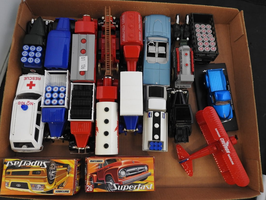 Miniature Rescue, Tanker and Service Vehicle Lot - 4