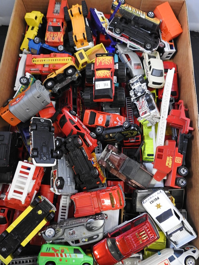 Large Mixed Die-Cast Cars and Emergency Vehicles - 2
