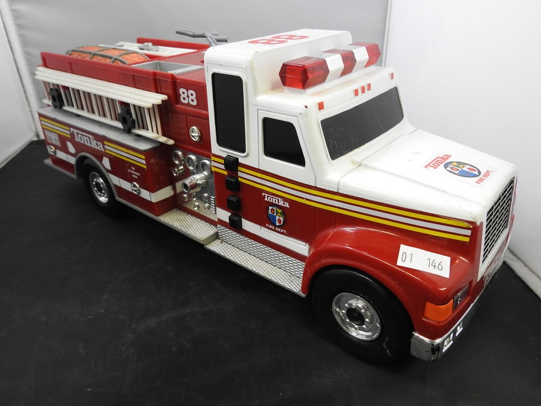 Two Large Fire Trucks with Mini Emergency Vehicle Lot - 6