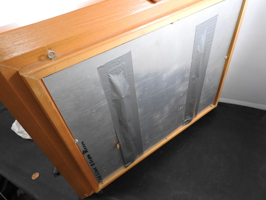 Wood-Framed Display Case with Die-Cast Vehicles - 4