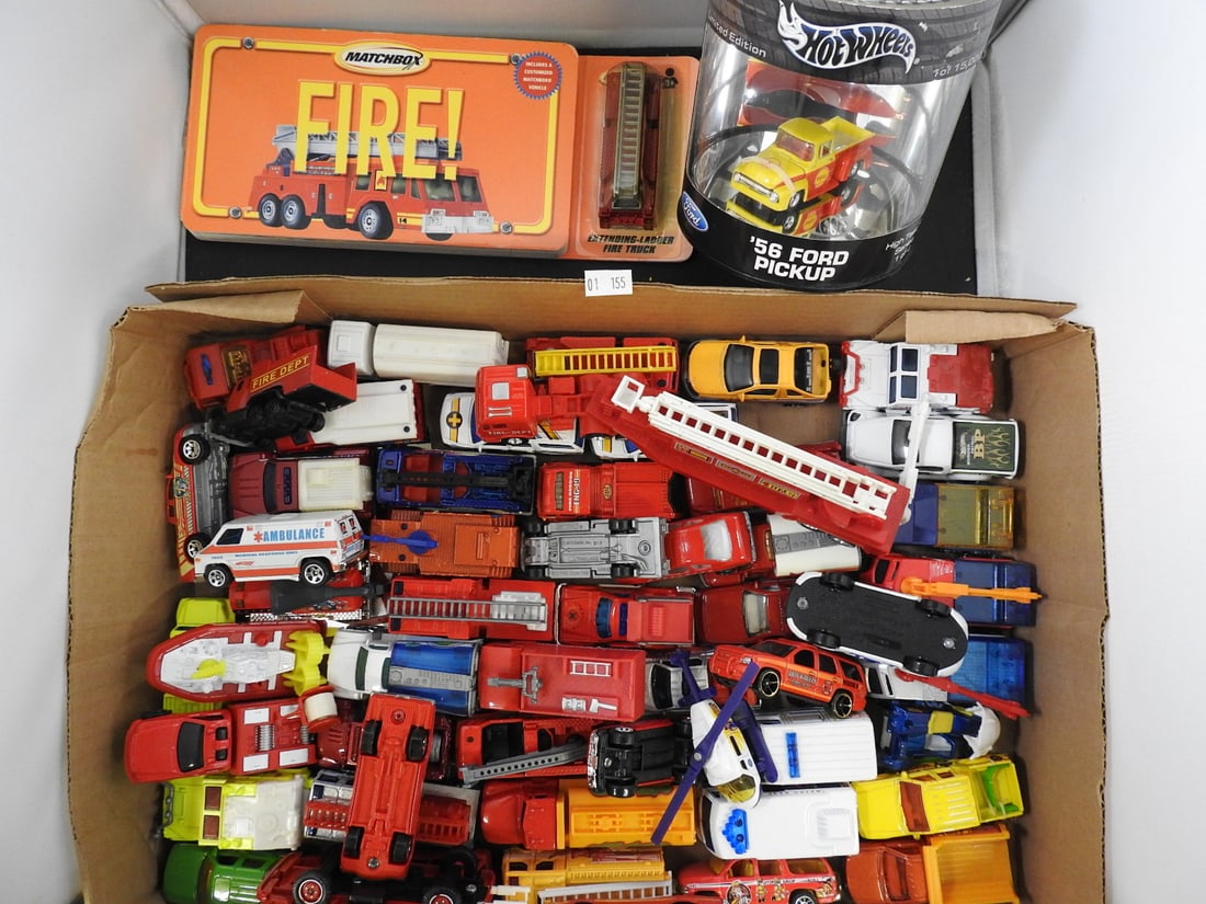 Matchbox Fire Collectibles and Mixed Toy Vehicle Lot (1 of 6)