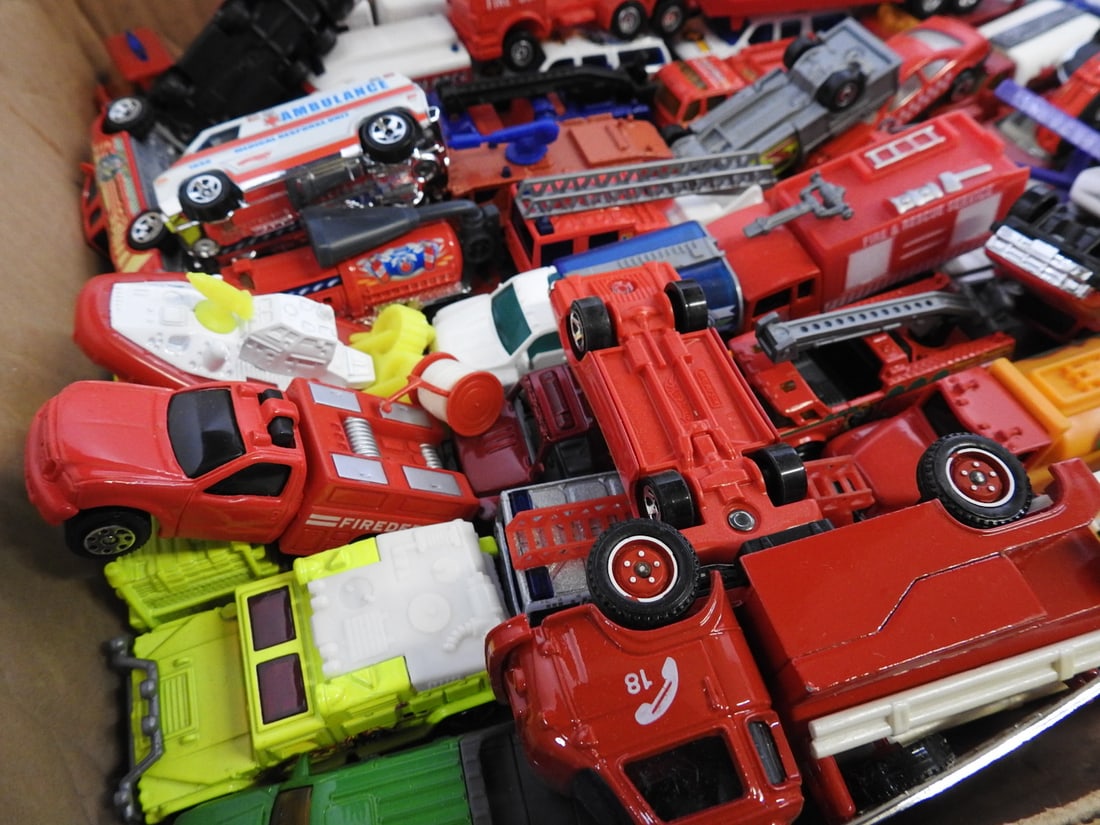 Matchbox Fire Collectibles and Mixed Toy Vehicle Lot - 4