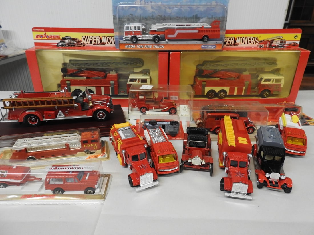 Packaged and Loose Fire Truck Model Collection (1 of 8)