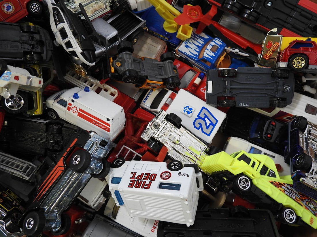 Large Mixed Fire, Rescue and Toy Vehicle Lot - 3